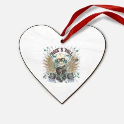 Деревянная игрушка Сердце Rock'n'roll музыкант