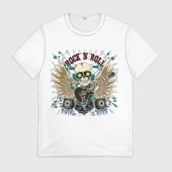Мужская футболка 3D Rock'n'roll музыкант