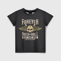 Детская футболка 3D Forever rock and roll