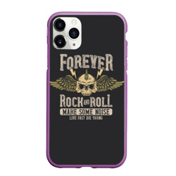 Чехол для iPhone 11 Pro Max матовый Forever rock and roll