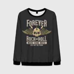 Мужской свитшот 3D Forever rock and roll