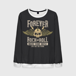 Мужской свитшот 3D Forever rock and roll