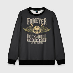 Детский свитшот 3D Forever rock and roll