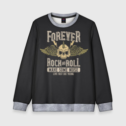 Детский свитшот 3D Forever rock and roll