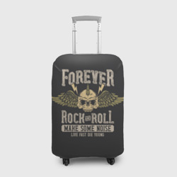 Чехол для чемодана 3D Forever rock and roll