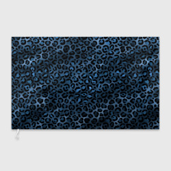 Флаг 3D Синяя леопардовая шкура
