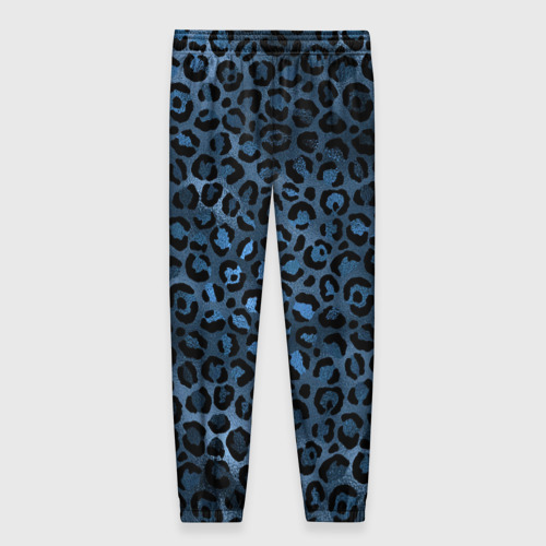 Женские брюки 3D Синяя леопардовая шкура, цвет 3D печать - фото 2