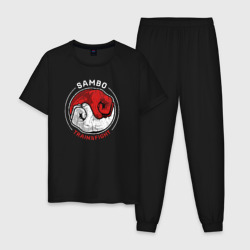 Мужская пижама хлопок Самбо тренировки и борьба