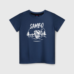 Детская футболка хлопок Самбо под луной