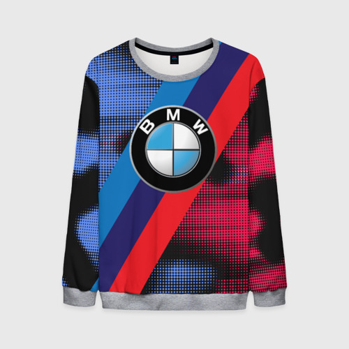 Мужской свитшот 3D BMW Luxury, цвет меланж