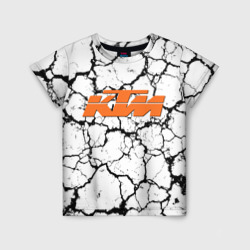 Детская футболка 3D KTM grunge background