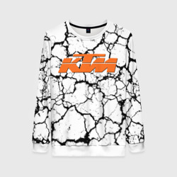 Женский свитшот 3D KTM grunge background