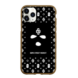 Чехол для iPhone 11 Pro Max матовый Узор Black Phantom Ski Mask Dope Street Market