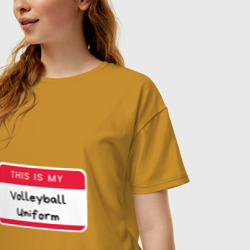 Женская футболка хлопок Oversize Volleyball Uniform - фото 2