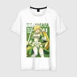 Мужская футболка хлопок Leafa art