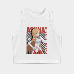 Женская укороченная майка-топ хлопок Asuna Yuuki арт