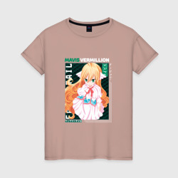 Женская футболка хлопок Fairy Tail,  Мавис Вермиллион