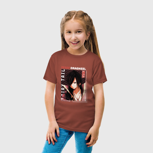 Детская футболка хлопок с принтом Сказка о хвосте феи, Зереф, вид сбоку #3