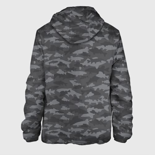 Мужская куртка 3D Тёмно-Серый Камуфляж Рыбака, цвет 3D печать - фото 2