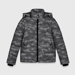 Зимняя куртка для мальчиков 3D Тёмно-Серый Камуфляж Рыбака