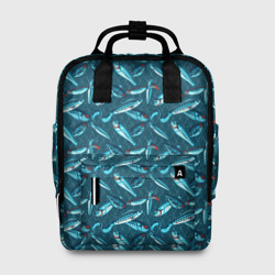 Женский рюкзак 3D Воблеры рыбки