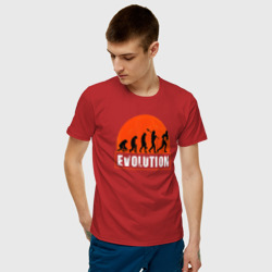 Мужская футболка хлопок Эволюция в регби - фото 2