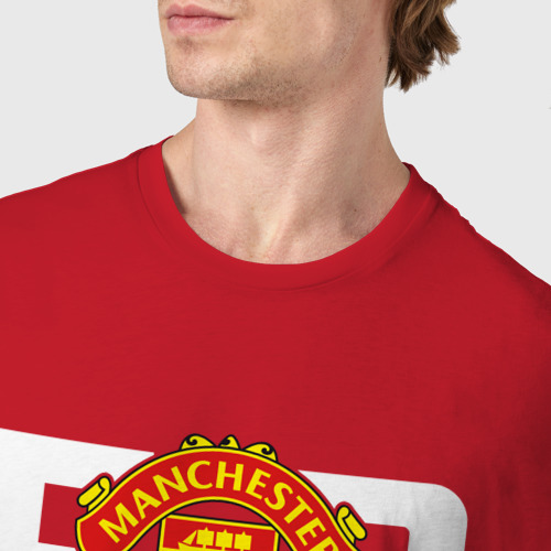 Мужская футболка хлопок Manchester United forever not just when We win, цвет красный - фото 6