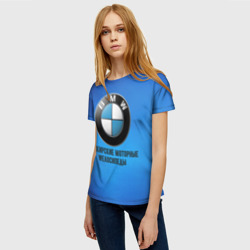 Женская футболка 3D BMW велозавод - фото 2