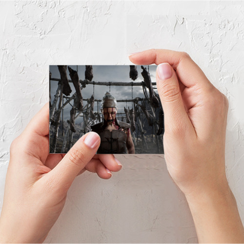 Поздравительная открытка Сенуа hellblade 2, цвет белый - фото 3