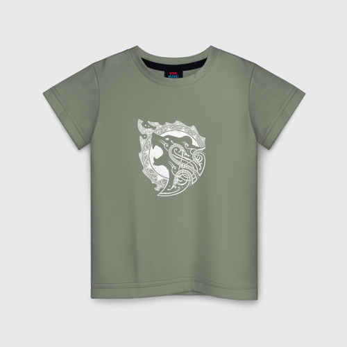 Детская футболка хлопок Bear Rage, цвет авокадо