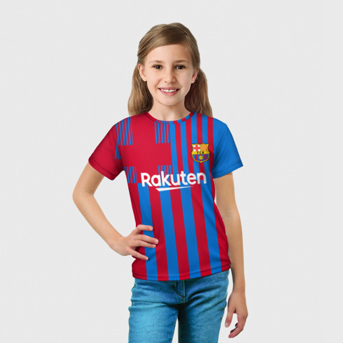 Детская футболка 3D Ферран Торрес Барселона, цвет 3D печать - фото 5
