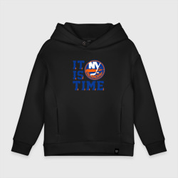 Детское худи Oversize хлопок It Is New York Islanders Time Нью Йорк Айлендерс