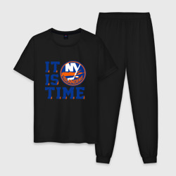 Мужская пижама хлопок It Is New York Islanders Time Нью Йорк Айлендерс