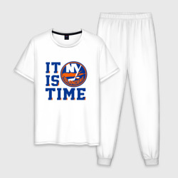 Мужская пижама хлопок It Is New York Islanders Time Нью Йорк Айлендерс