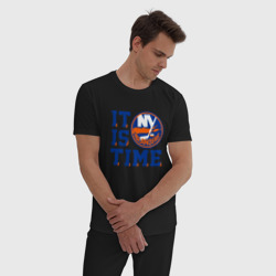 Мужская пижама хлопок It Is New York Islanders Time Нью Йорк Айлендерс - фото 2