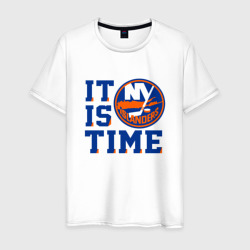 Мужская футболка хлопок It Is New York Islanders Time Нью Йорк Айлендерс
