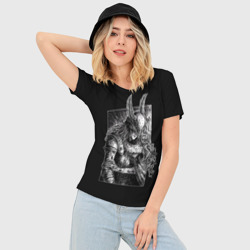 Женская футболка 3D Slim Раненая Валькирия Elden Ring - фото 2