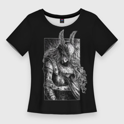 Женская футболка 3D Slim Раненая Валькирия Elden Ring