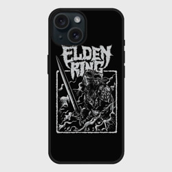 Чехол силиконовый для Apple iPhone 15 матовый Воин Elden Ring