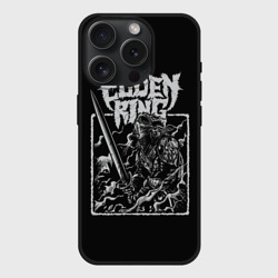 Чехол силиконовый для Apple iPhone 15 Pro матовый Воин Elden Ring