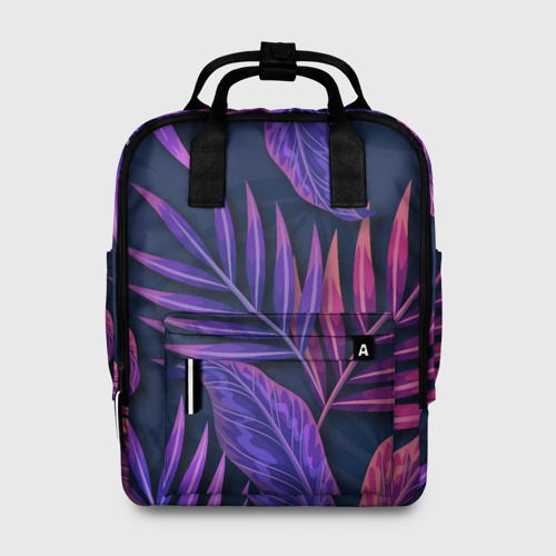 Женский рюкзак 3D Neon Tropical Plants pattern