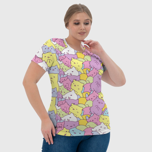 Женская футболка 3D Cute pattern of seals, цвет 3D печать - фото 6