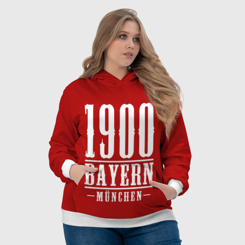 Женская толстовка 3D Бавария Bayern Munchen, цвет 3D печать - фото 6