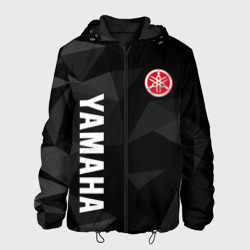 Мужская куртка 3D Yamaha серая геометрия