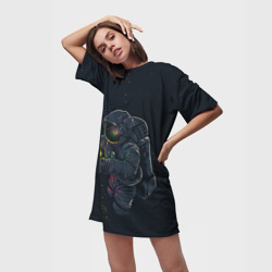 Платье-футболка 3D Космонавт и медуза - фото 2