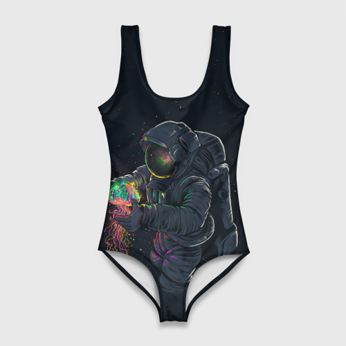 Женский купальник 3D Космонавт и медуза, цвет 3D печать