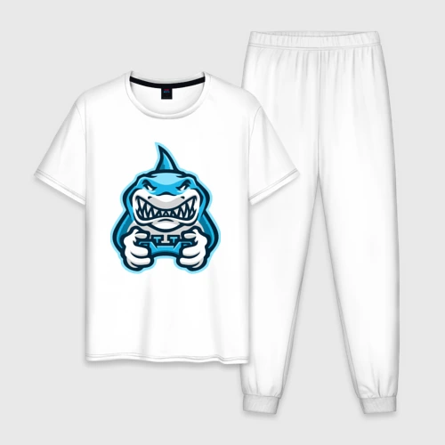 Мужская пижама хлопок Shark player