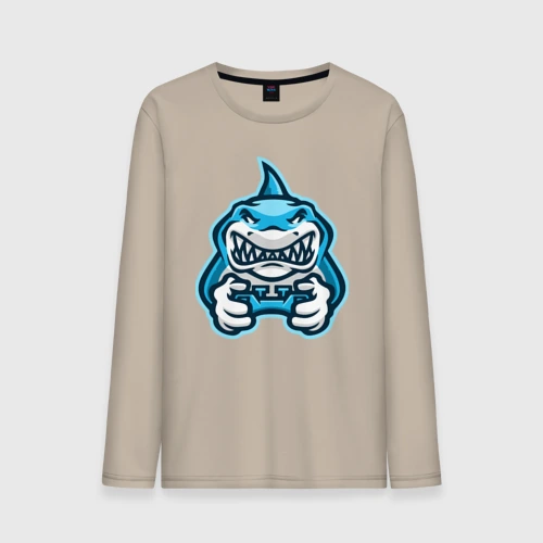 Мужской лонгслив хлопок Shark player