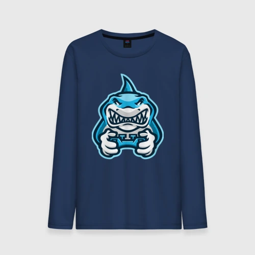 Мужской лонгслив хлопок Shark player