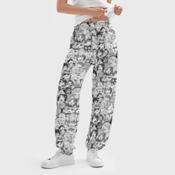 Женские джоггеры оверсайз 3D Аниме - ахегао - фото 2